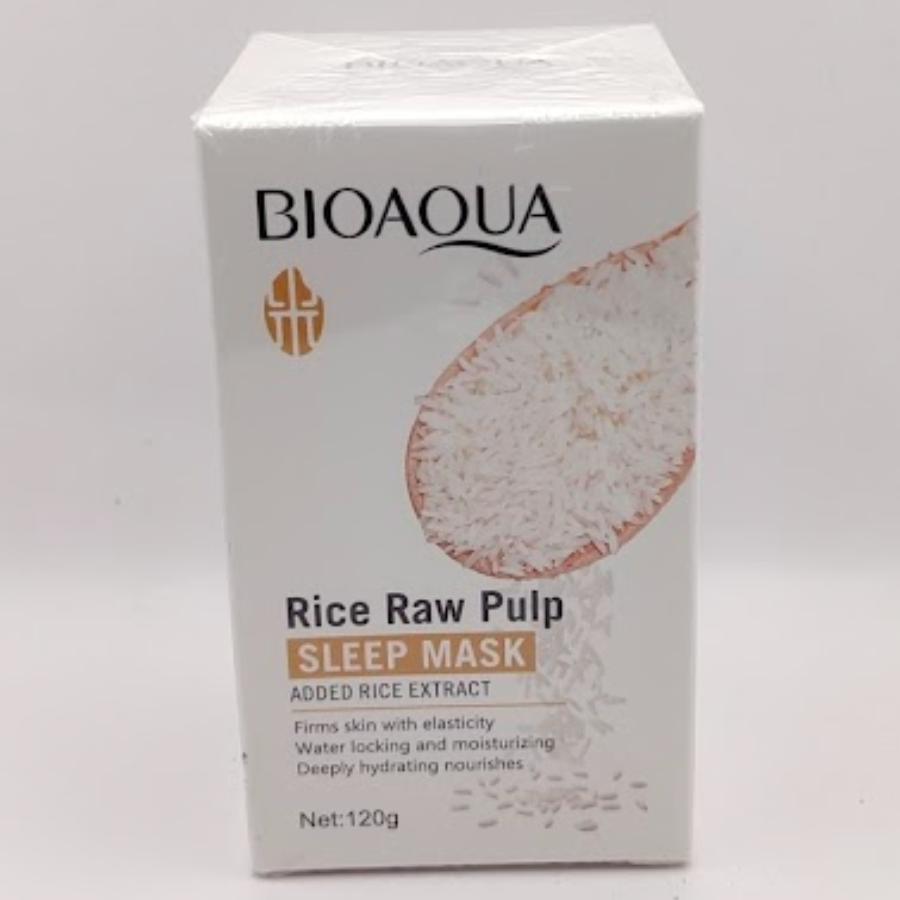 Mascarilla Nocturna Reparadora BIOAQUA Rice Raw Pulp – Efecto Piel Descansada al Despertar 🌙✨